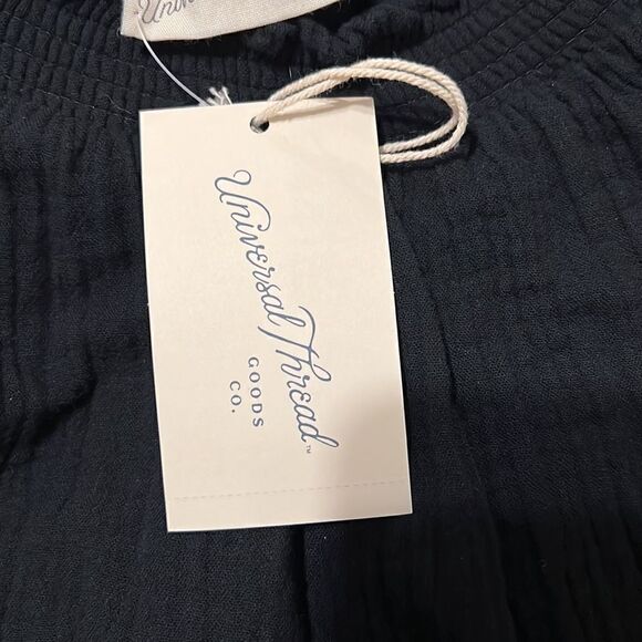 NWT universe thread szXS on/off shoulder elastic neck & SS black dress w/pockets - Picture 8 of 10